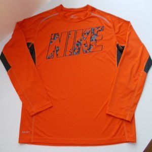 NIKE DRI-FIT Boys Long Sleeve Shirt Size XL(18) Youth